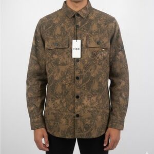 N*MAD Men's Brown Camouflage Shirt Jacket. Size M